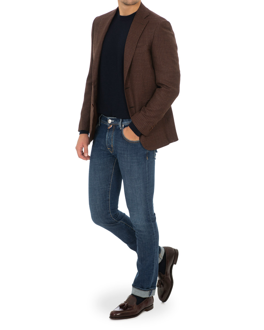 Homme | Jeans | Jacob Cohën | 622 Slim Fit Jeans Mid Blue 