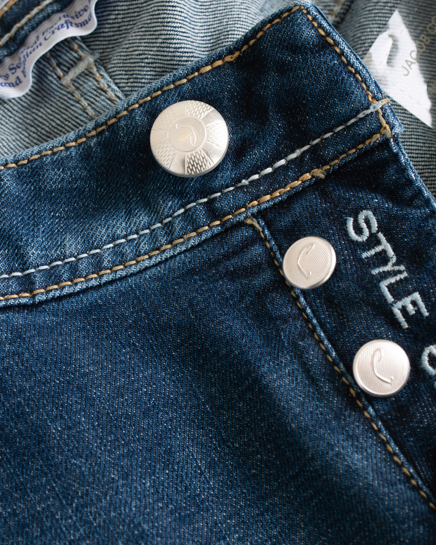 Homme | Jeans | Jacob Cohën | 622 Slim Fit Jeans Mid Blue 