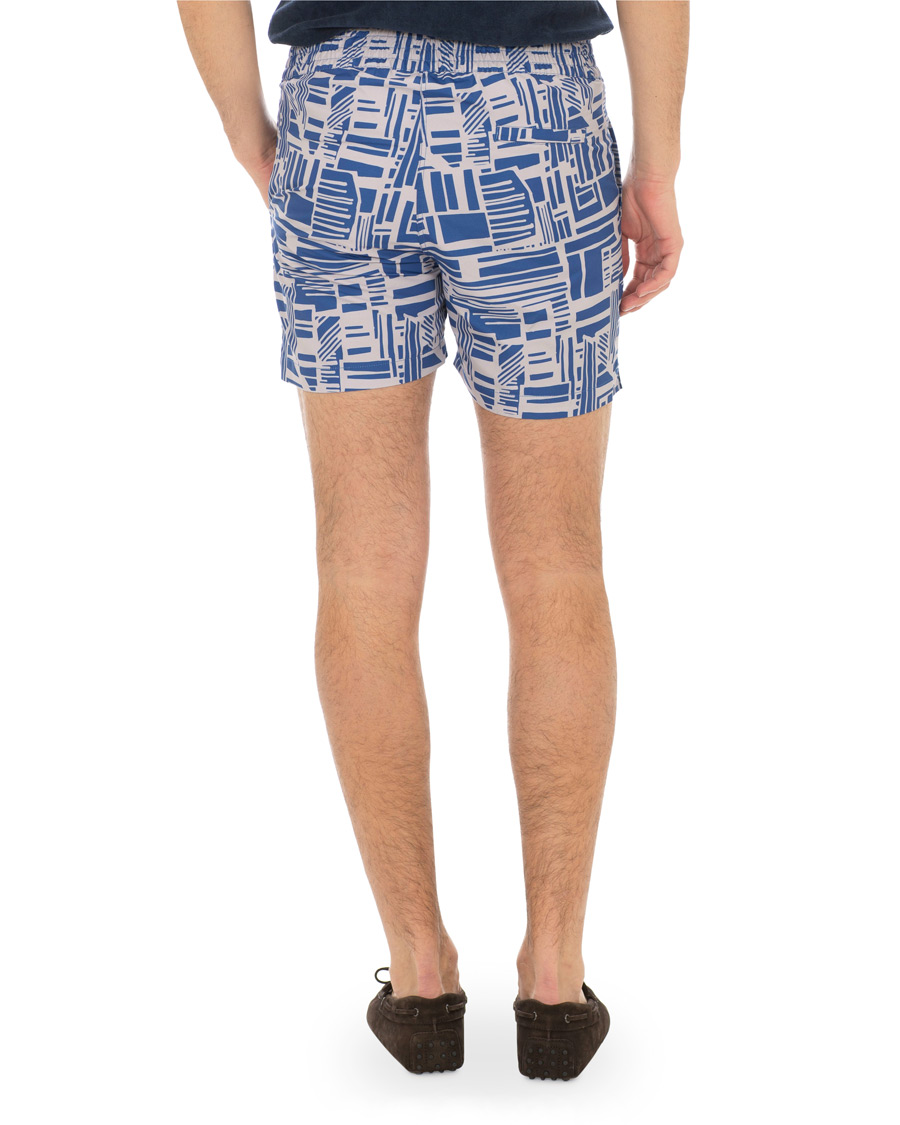 Homme | Maillots De Bain | Frescobol Carioca | Classic Short Swimshorts Linha Navy/Smoke Grey