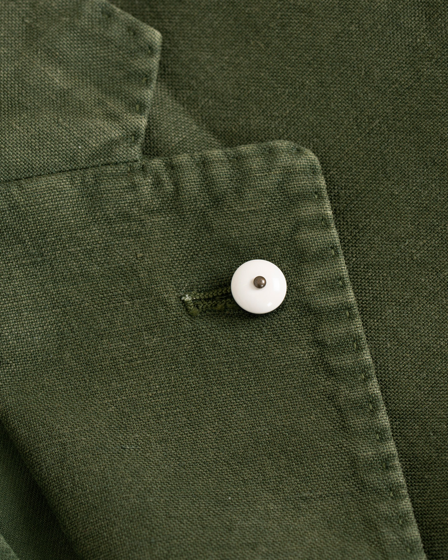 Homme | Blazers | L.B.M. 1911 | Jack Regular Fit Linen Blazer Military Green