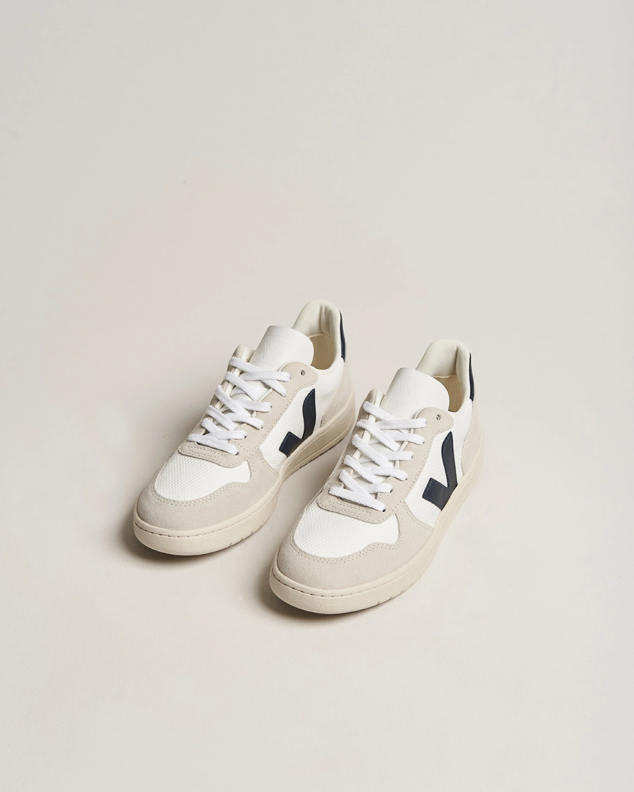 Homme | Veja | Veja | V-10 Mesh Sneaker White Nautico