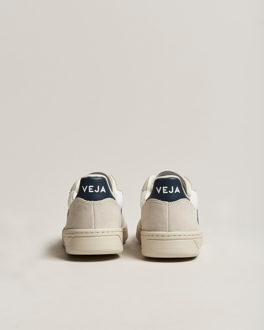 Homme | Veja V-10 Leather Sneaker White Nautico | Veja | V-10 Leather Sneaker White Nautico