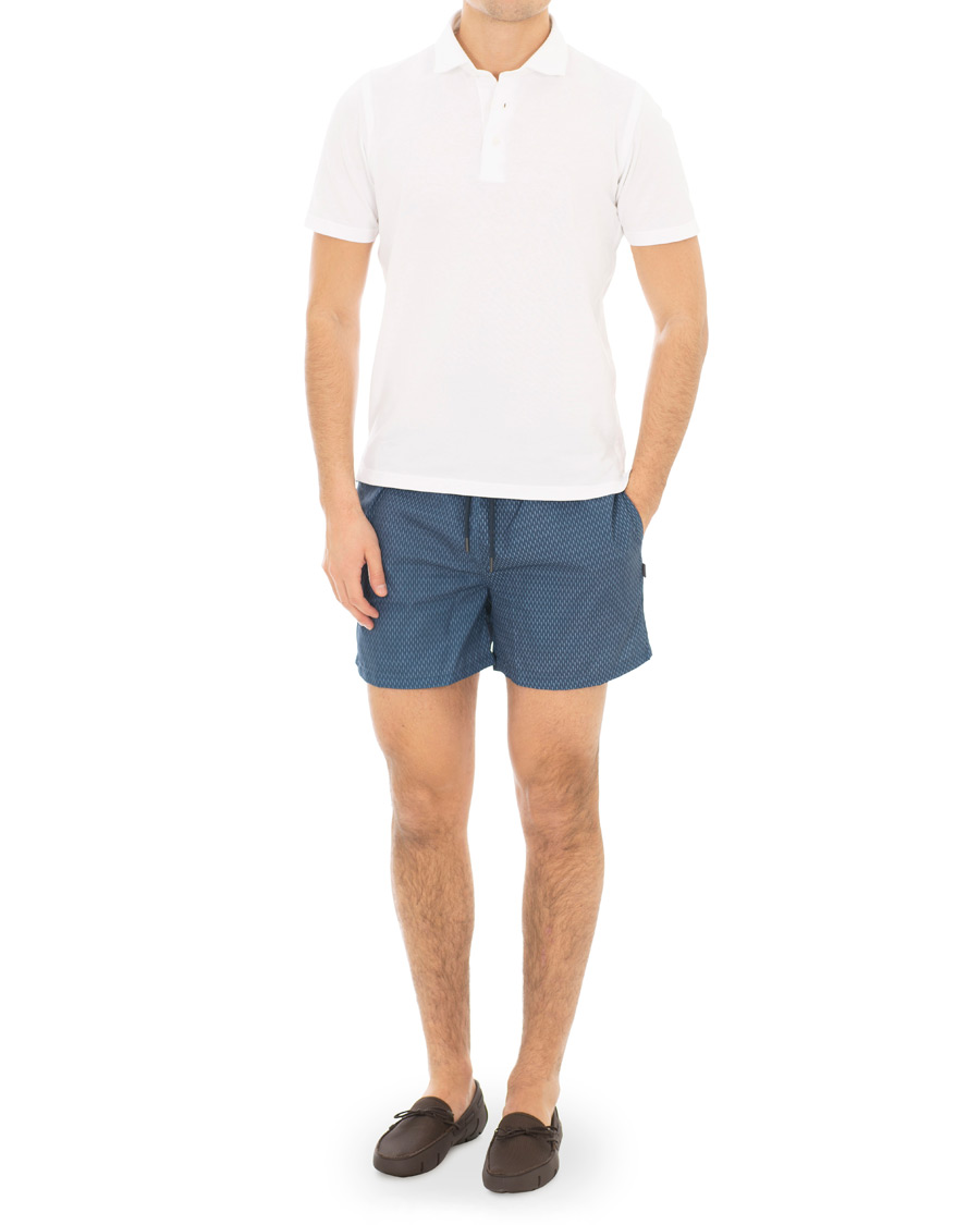 Homme | Maillots De Bain | Swims | Breeze Short Printed Swim Shorts Navy Grid