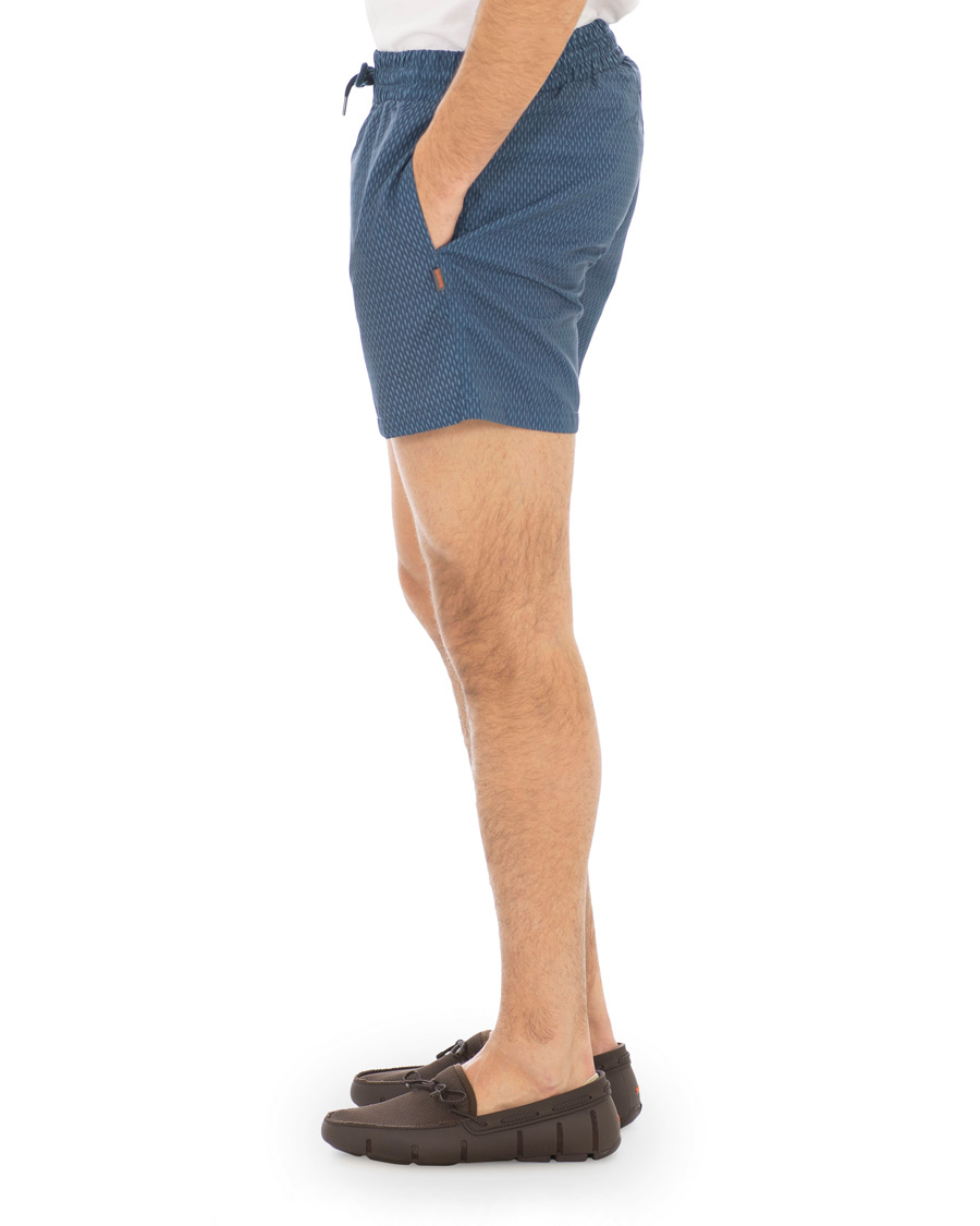 Homme | Maillots De Bain | Swims | Breeze Short Printed Swim Shorts Navy Grid