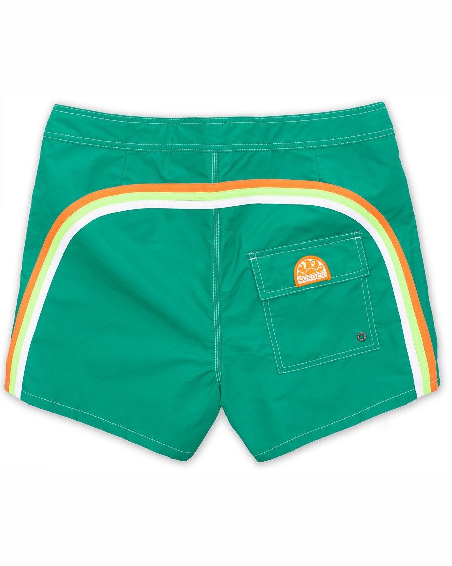 Homme | Maillots De Bain | Sundek | Rainbow Mid Length Swim Shorts  Emerald Green