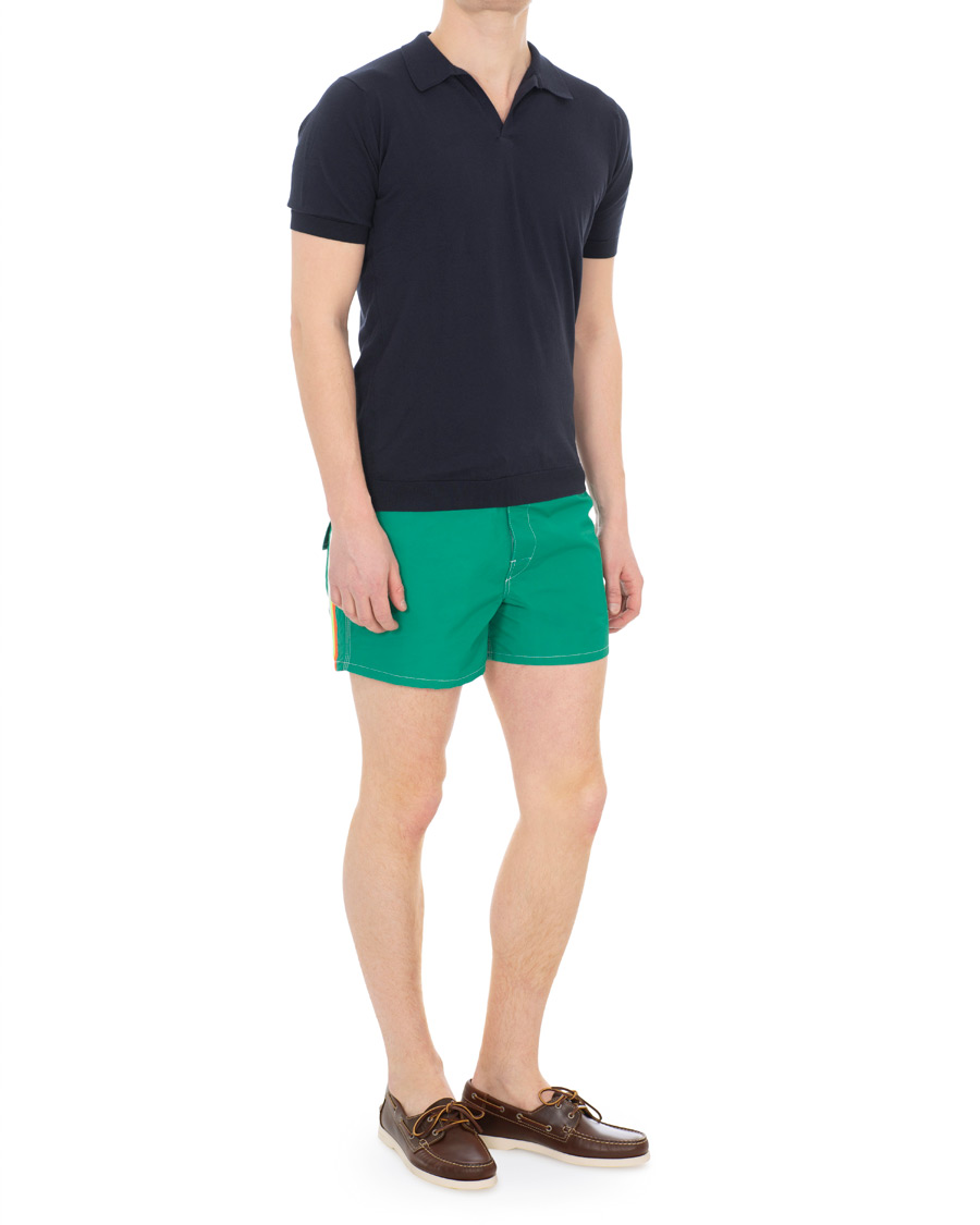 Homme | Maillots De Bain | Sundek | Rainbow Mid Length Swim Shorts  Emerald Green