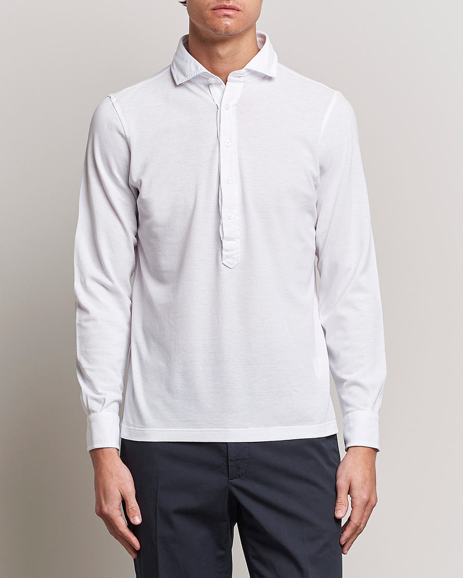 Homme | Chemises | Gran Sasso | Popover Shirt White