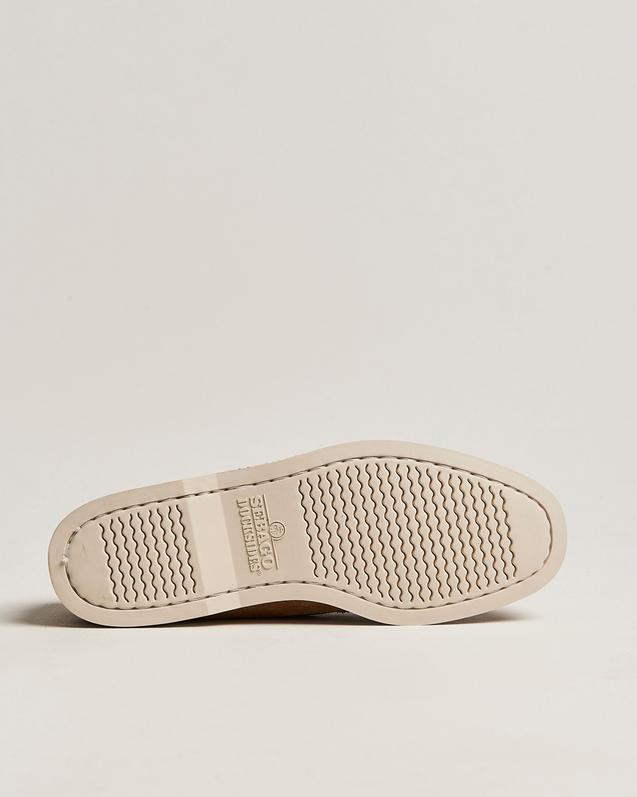 Homme | Chaussures Bateau | Sebago | Docksides Suede Boat Shoe Brown Cognac