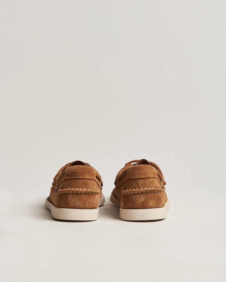 Homme | Chaussures Bateau | Sebago | Docksides Suede Boat Shoe Brown Cognac