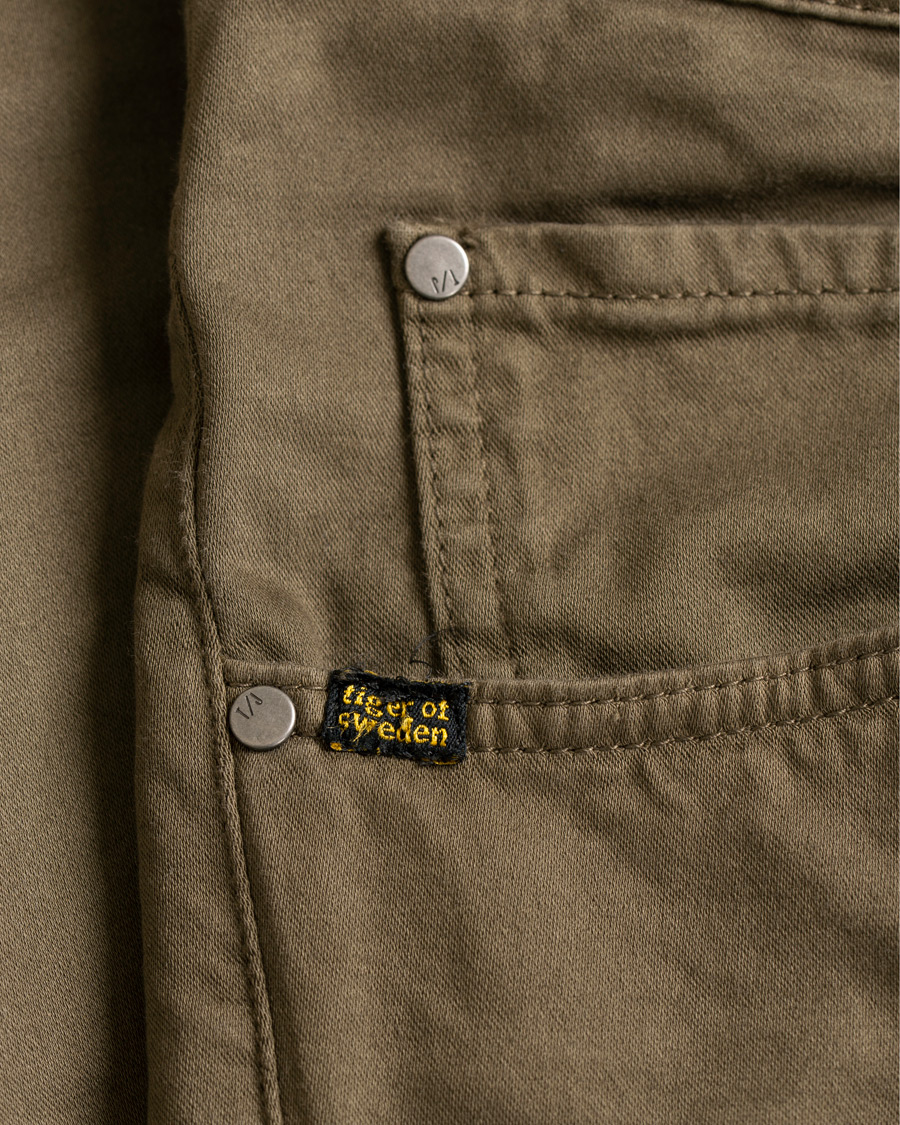 Homme | Pantalons | Tiger of Sweden Jeans | Iggy 5-Pocket Trousers Dark Khaki