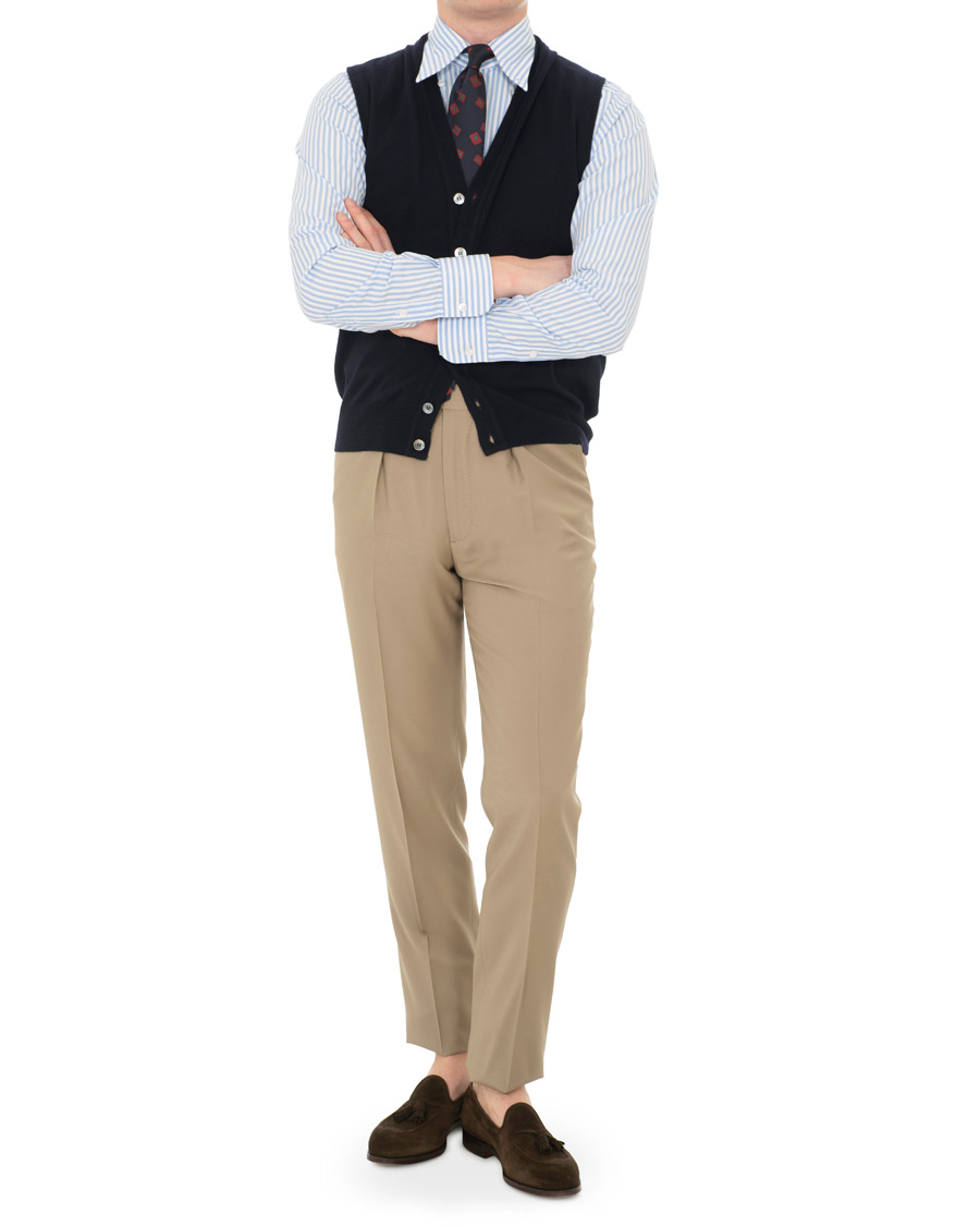 Homme | Pulls Et Tricots | Berg&Berg | Börje Sleeveless Cardigan Navy