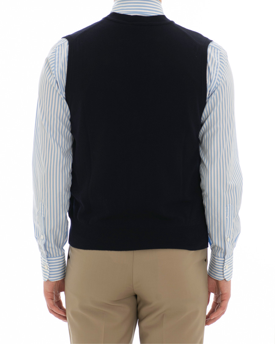Homme | Pulls Et Tricots | Berg&Berg | Börje Sleeveless Cardigan Navy
