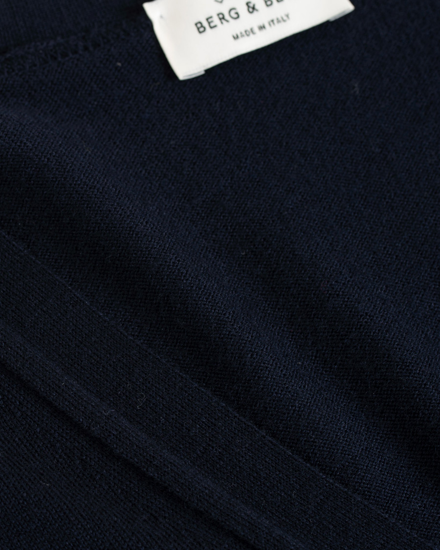 Homme | Pulls Et Tricots | Berg&Berg | Börje Sleeveless Cardigan Navy