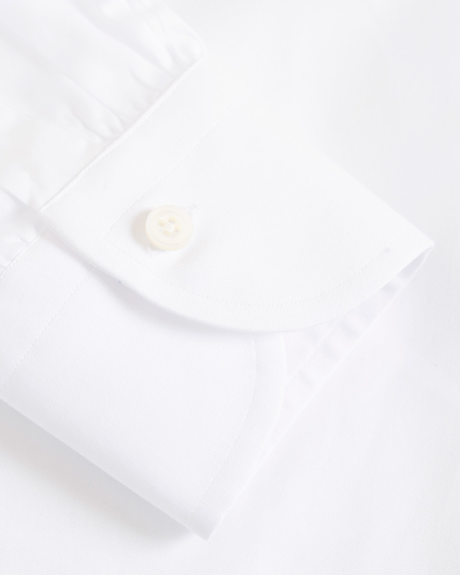 Homme | Chemises | Berg&Berg | Frithof Handmade Button Down Cotton Shirt White