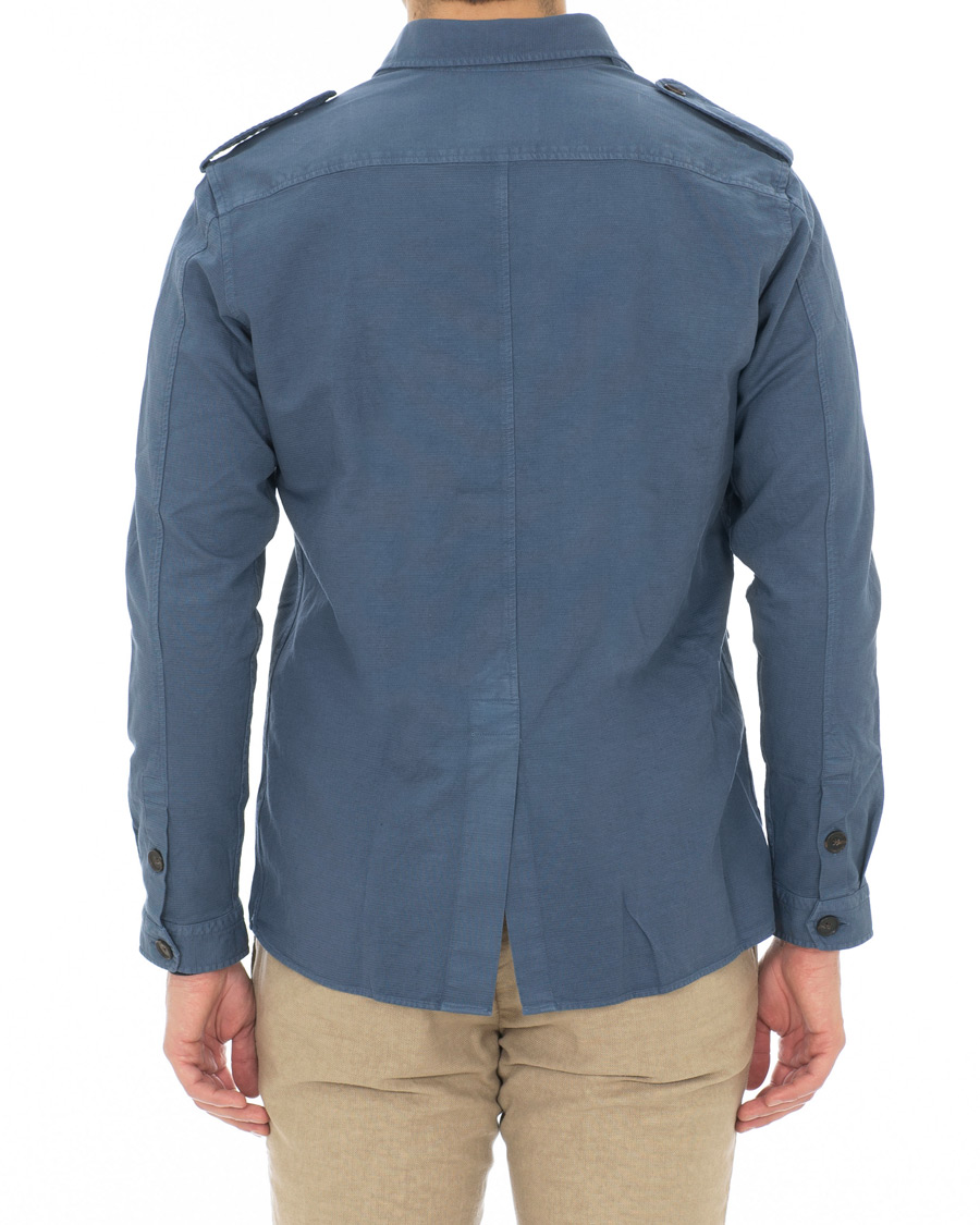 Homme | Chemises | Hackett | Four Pocket Overshirt Blue