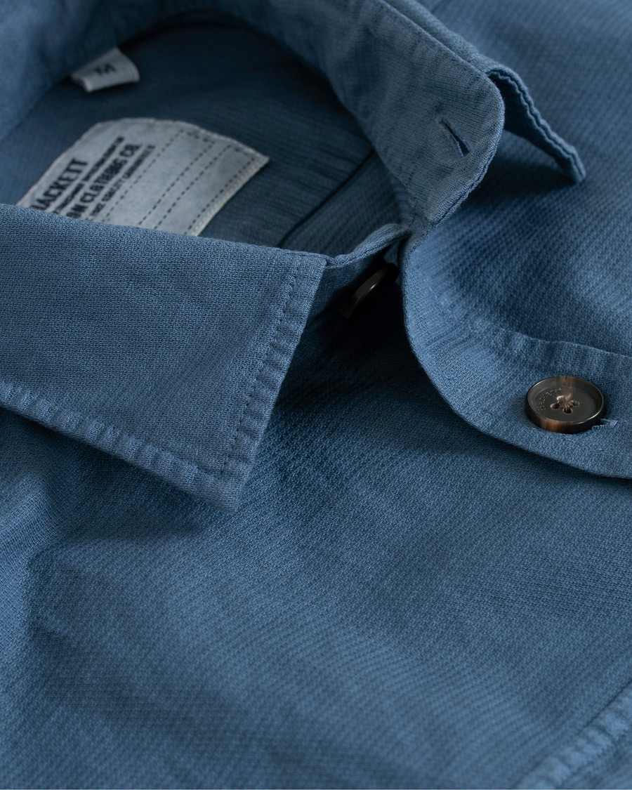 Homme | Chemises | Hackett | Four Pocket Overshirt Blue