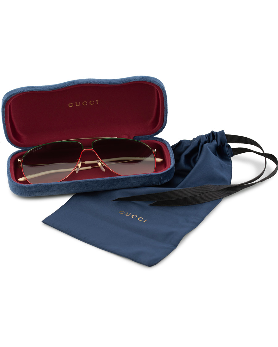 Homme | Gucci GG0440S Sunglasses Gold/Green | Gucci | GG0440S Sunglasses Gold/Green