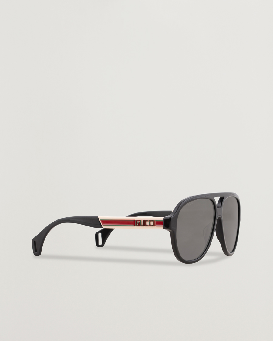 Homme | Gucci GG0463S Sunglasses Black/White/Grey | Gucci | GG0463S Sunglasses Black/White/Grey