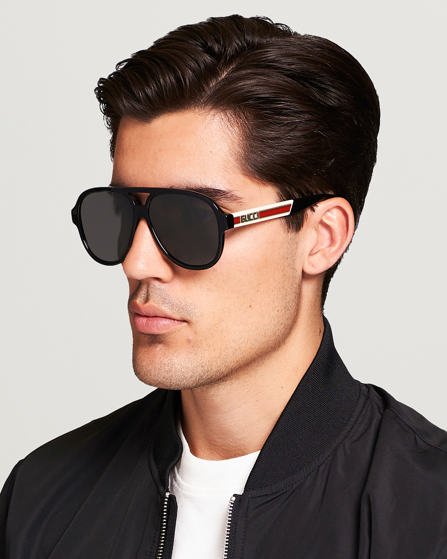 Homme |  | Gucci | GG0463S Sunglasses Black/White/Grey