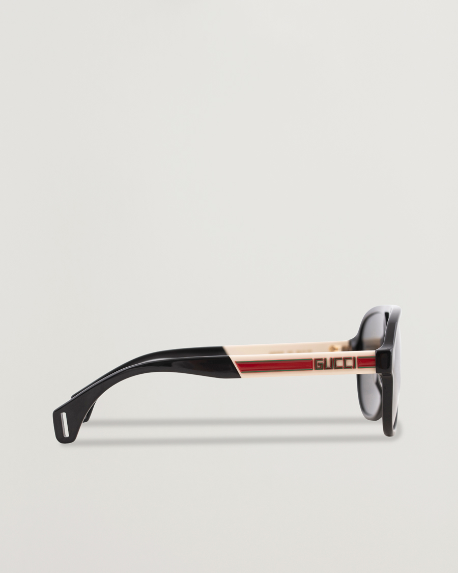 Homme | Gucci GG0463S Sunglasses Black/White/Grey | Gucci | GG0463S Sunglasses Black/White/Grey