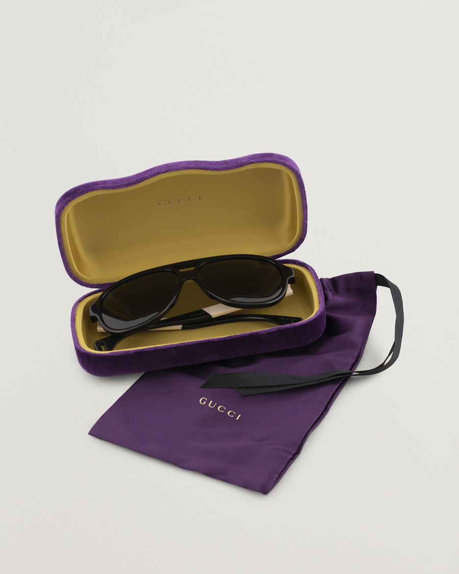 Homme | Gucci GG0463S Sunglasses Black/White/Grey | Gucci | GG0463S Sunglasses Black/White/Grey