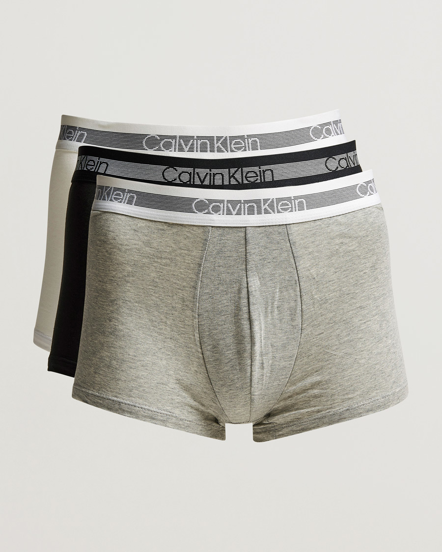Homme | Sous-Vêtements Et Chaussettes | Calvin Klein | Cooling Trunk 3-Pack Grey/Black/White