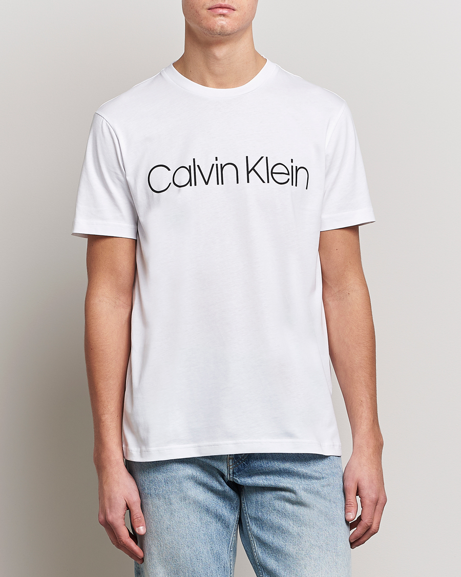 Homme | T-shirts À Manches Courtes | Calvin Klein | Front Logo Tee White