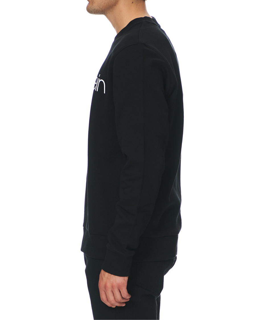 Homme | Pulls Et Tricots | Calvin Klein | Front Logo Sweatshirt Black