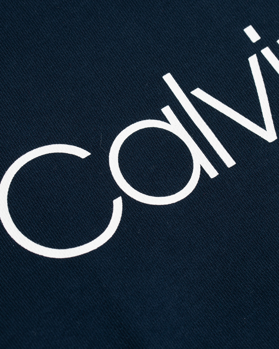 Homme | Pulls Et Tricots | Calvin Klein | Front Logo Sweatshirt Navy