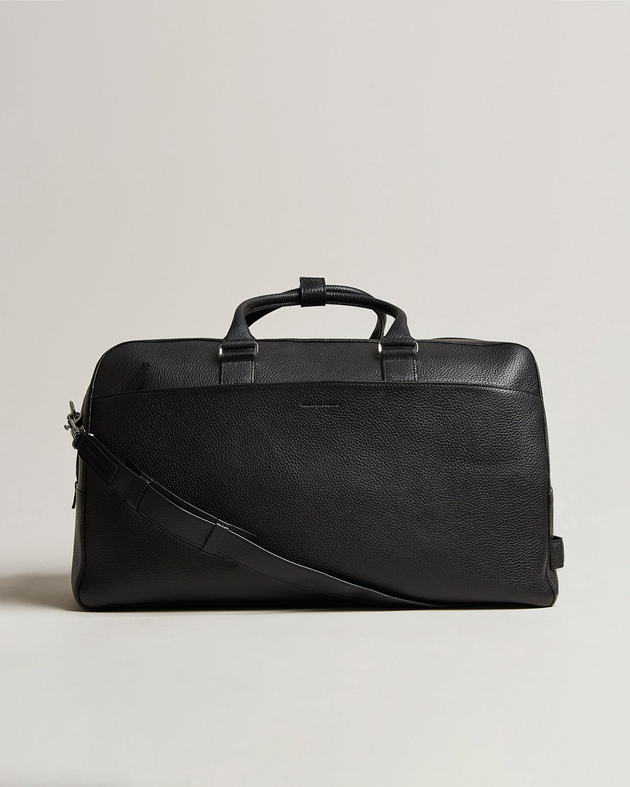 Homme | Sacs | Tiger of Sweden | Brome Grained Leather Weekendbag Black