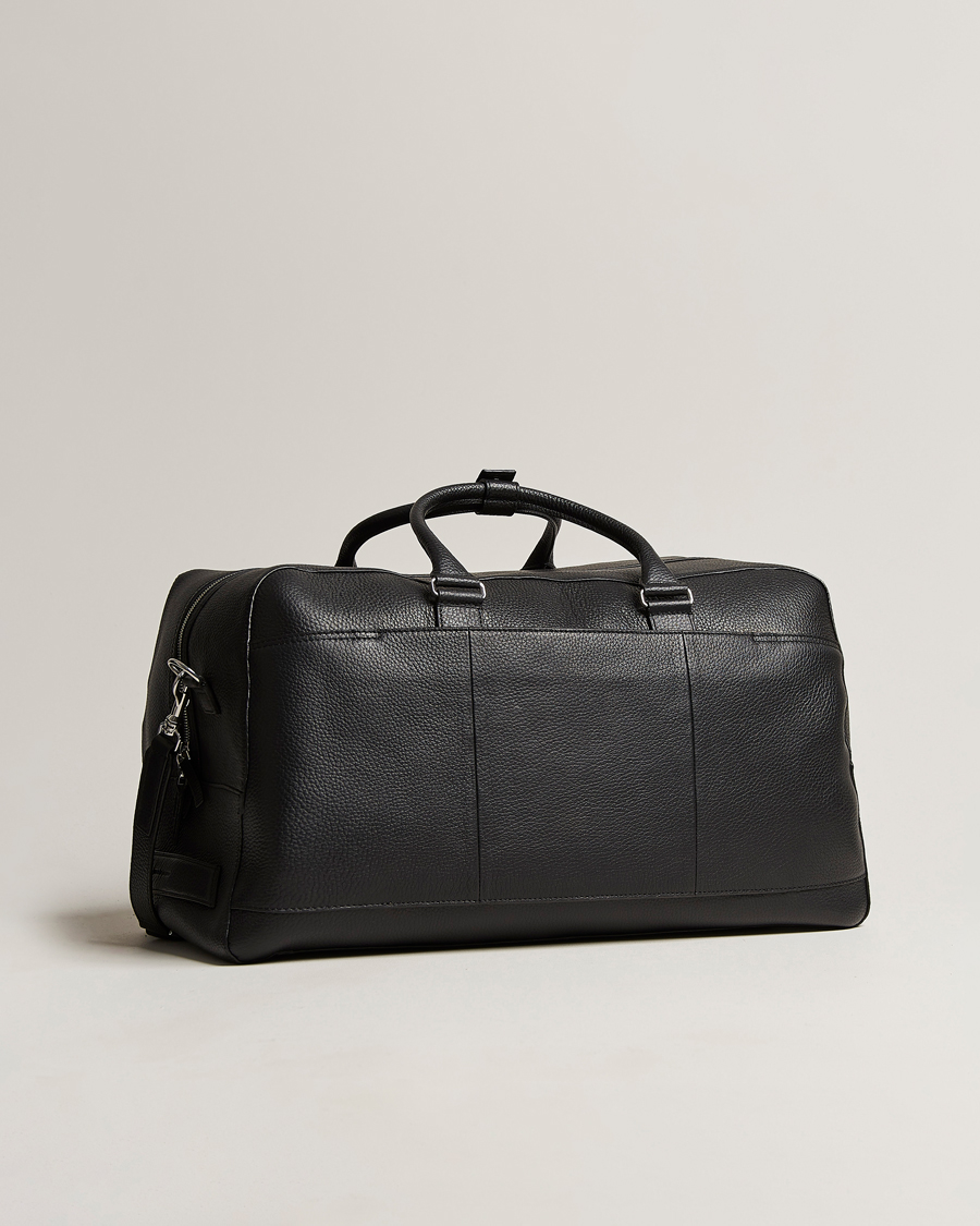 Homme | Sacs | Tiger of Sweden | Brome Grained Leather Weekendbag Black