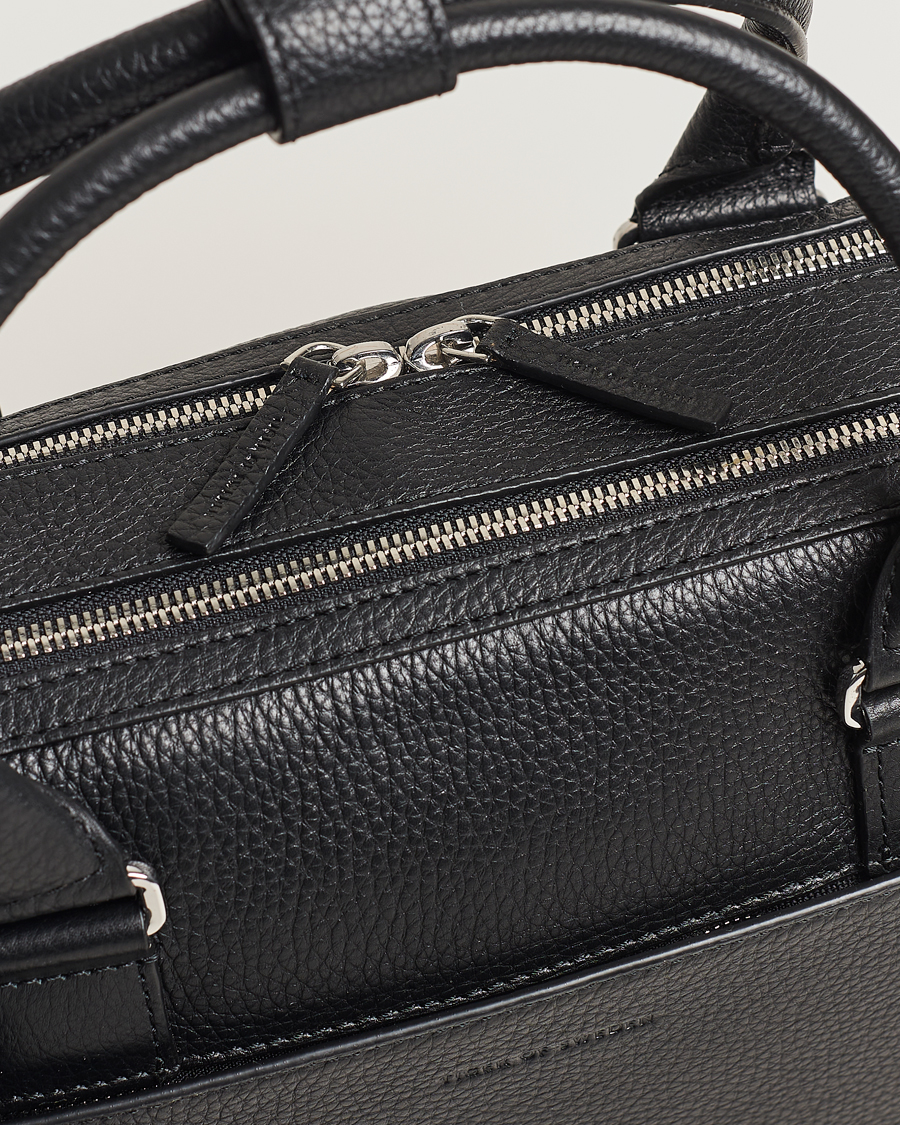 Homme | Sacs | Tiger of Sweden | Burin Grained Leather Breifcase Black