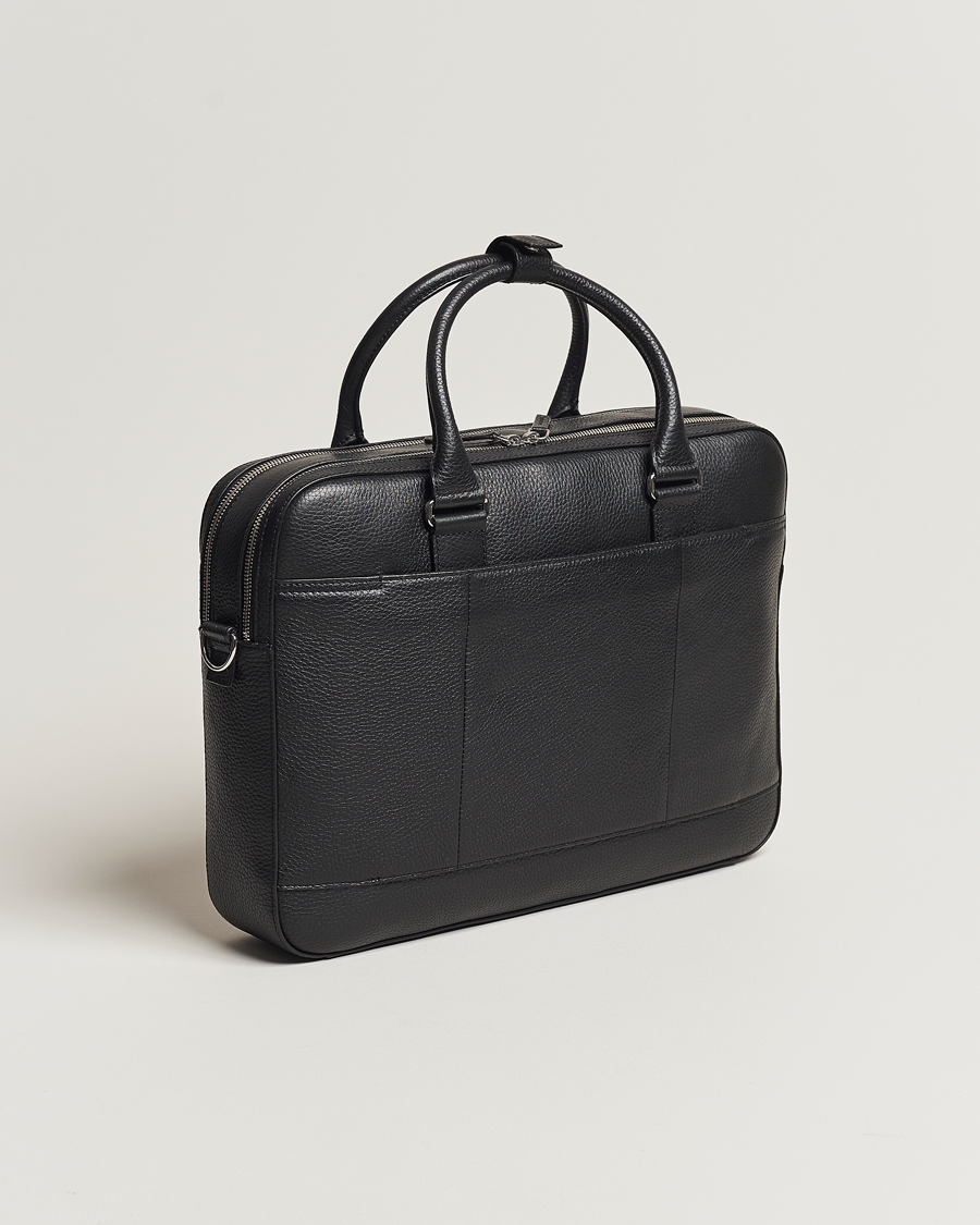 Homme | Sacs | Tiger of Sweden | Burin Grained Leather Breifcase Black