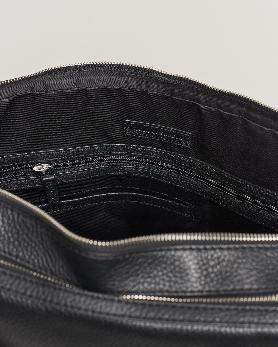 Homme | Sacs | Tiger of Sweden | Burin Grained Leather Breifcase Black