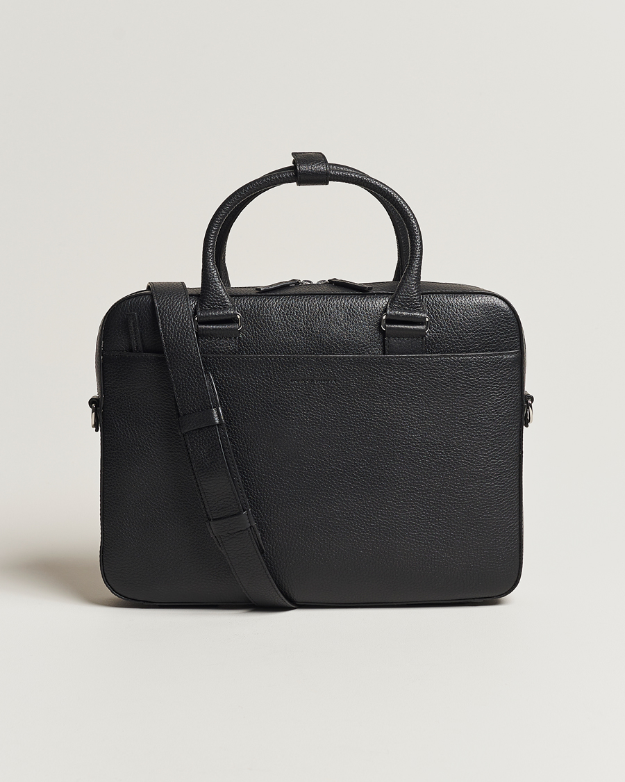 Homme | Sacs | Tiger of Sweden | Bosun Grained Leather Briefcase Black