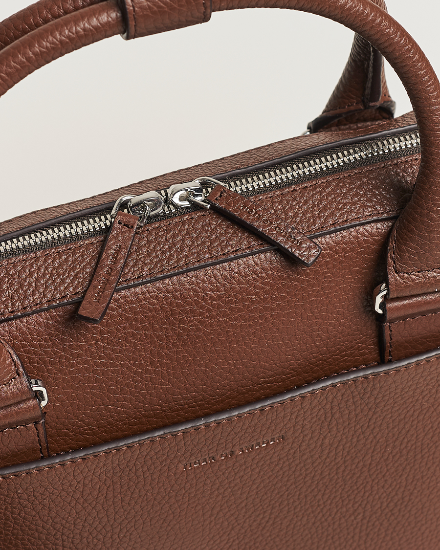 Homme | Sacs | Tiger of Sweden | Bosun Grained Leather Briefcase Brown