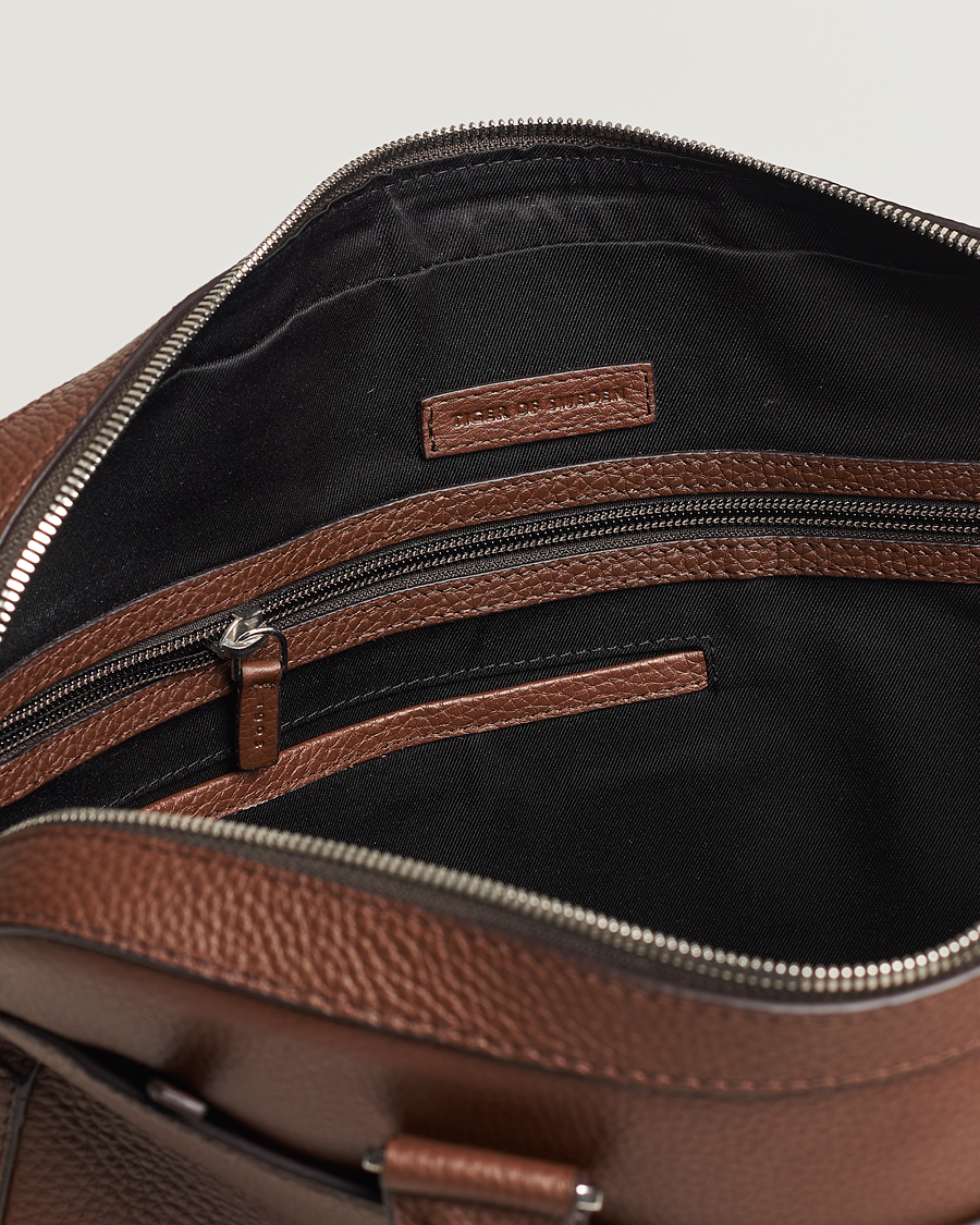 Homme | Sacs | Tiger of Sweden | Bosun Grained Leather Briefcase Brown