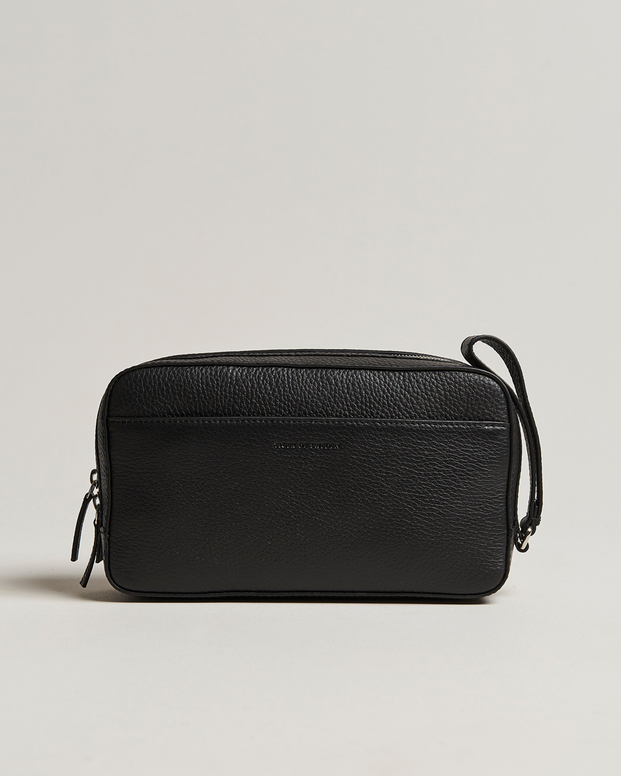 Homme | Sacs | Tiger of Sweden | Wes Grained Leather Toilet Bag Black