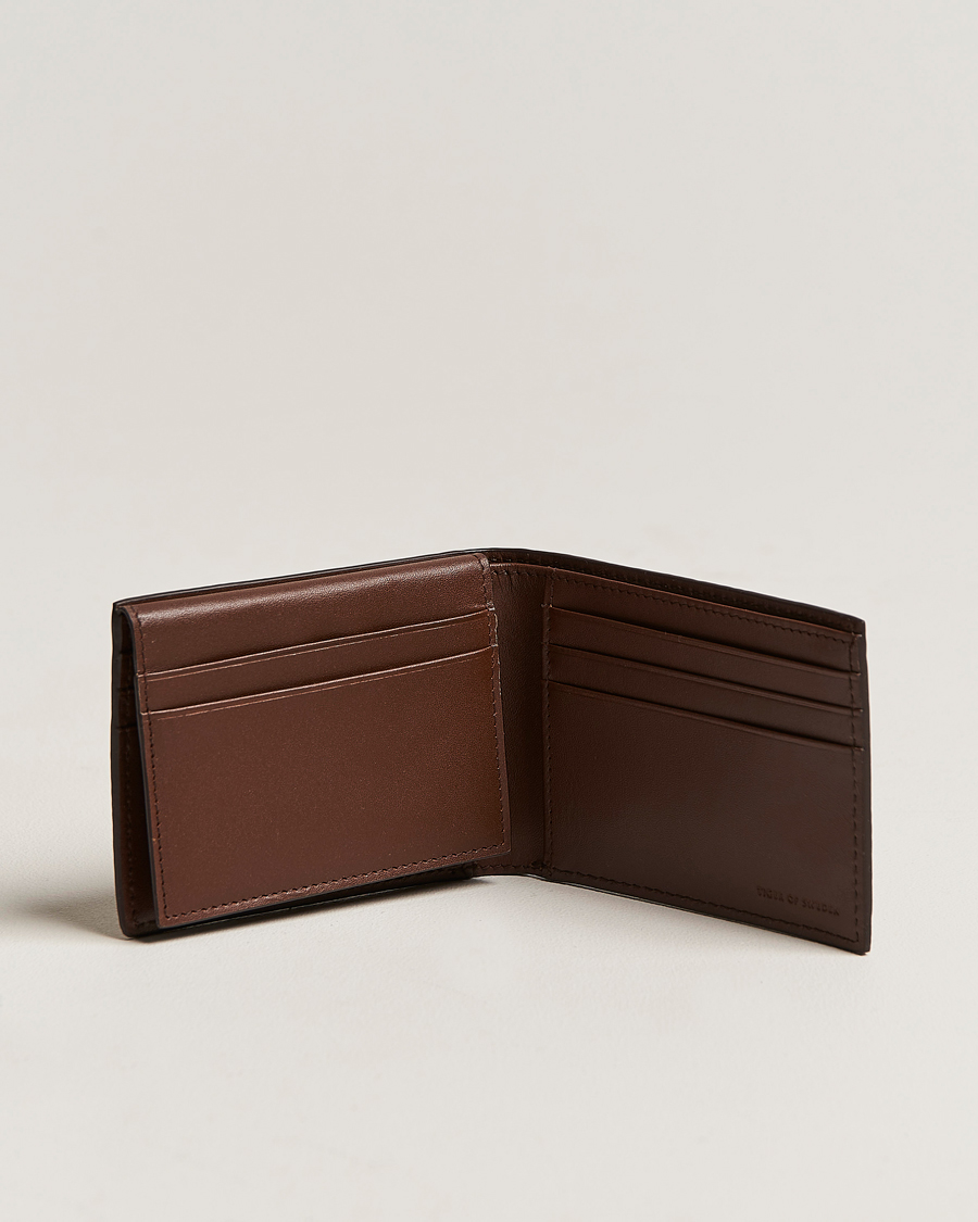 Homme | Portefeuilles | Tiger of Sweden | Wrene Grained Leather Wallet Brown