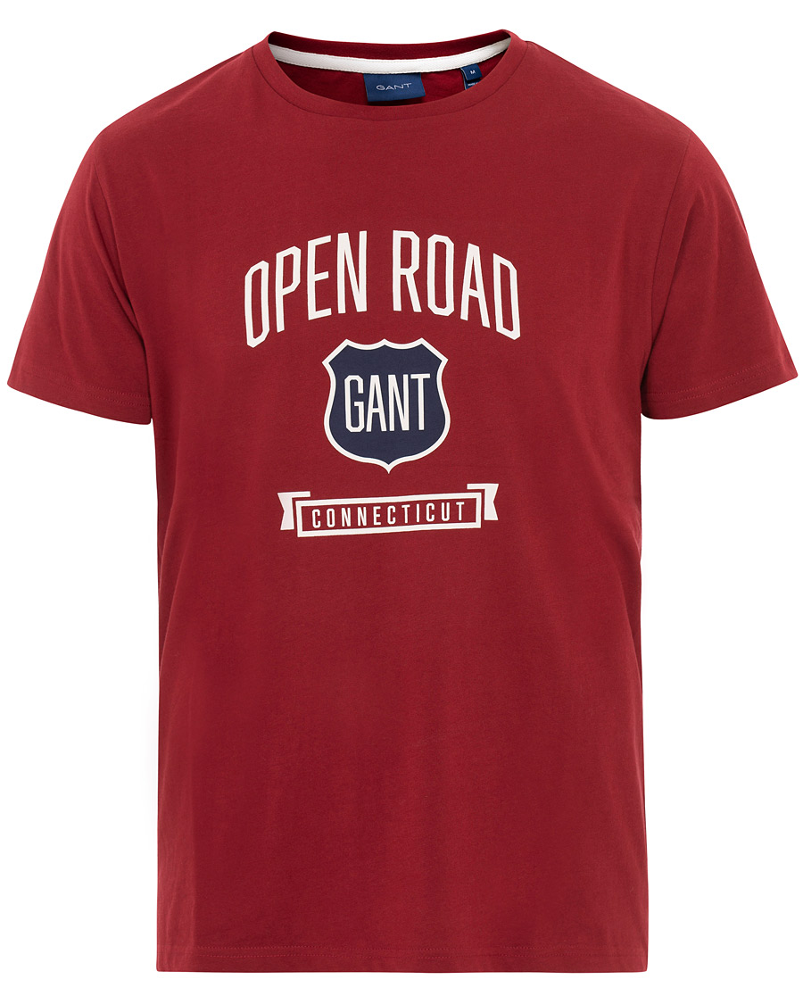 Homme | T-shirts | GANT | Graphic Tee Mahogany Red