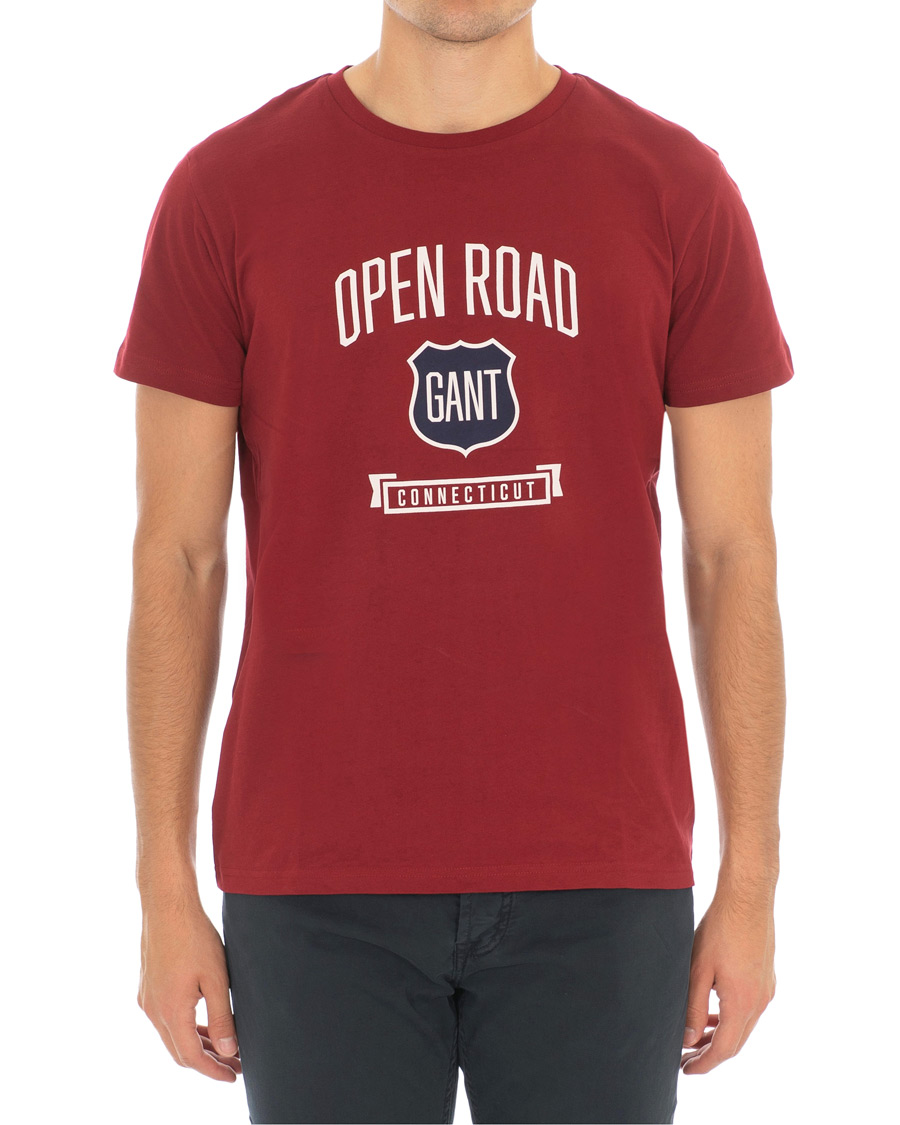 Homme | T-shirts | GANT | Graphic Tee Mahogany Red