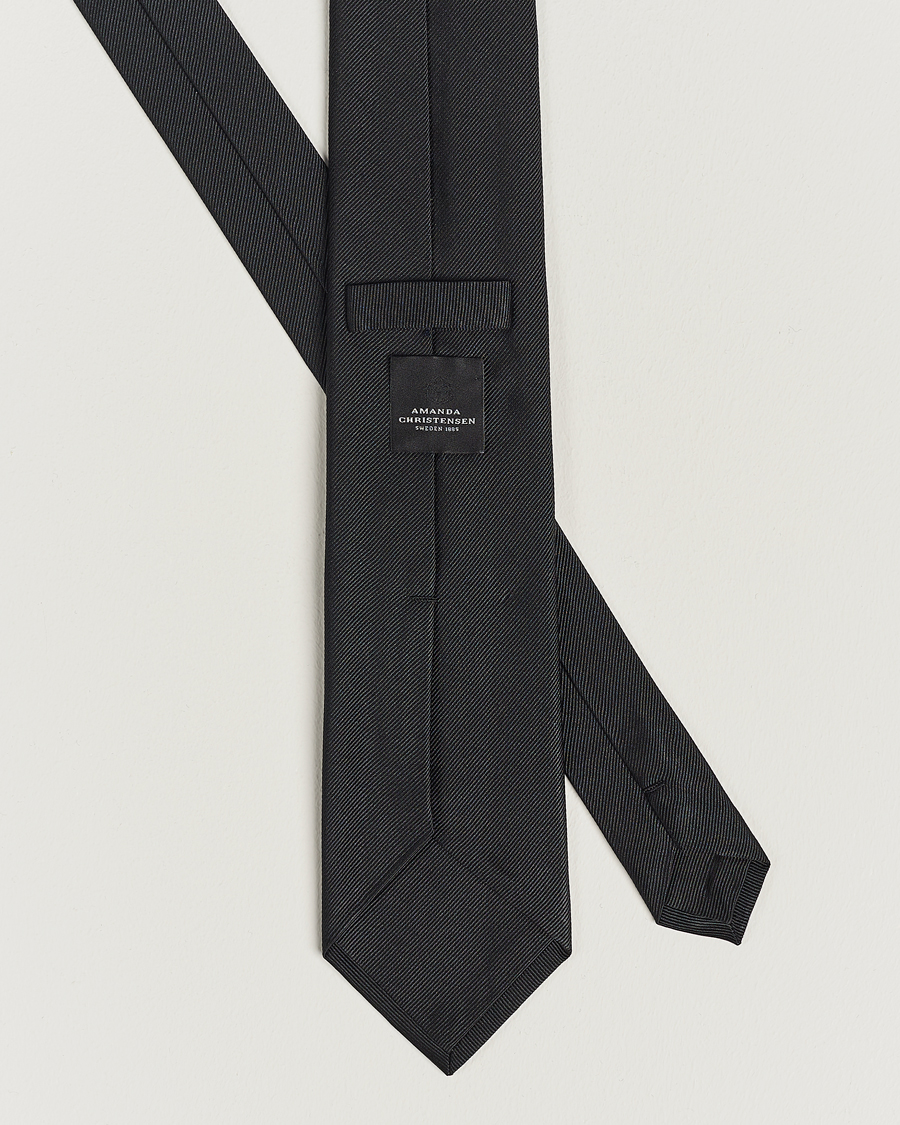 Homme | Amanda Christensen Plain Classic Tie 8 cm Black | Amanda Christensen | Plain Classic Tie 8 cm Black