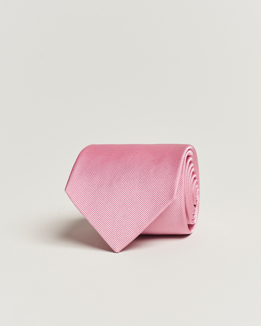Homme | Cravates | Amanda Christensen | Plain Classic Tie 8 cm Pink