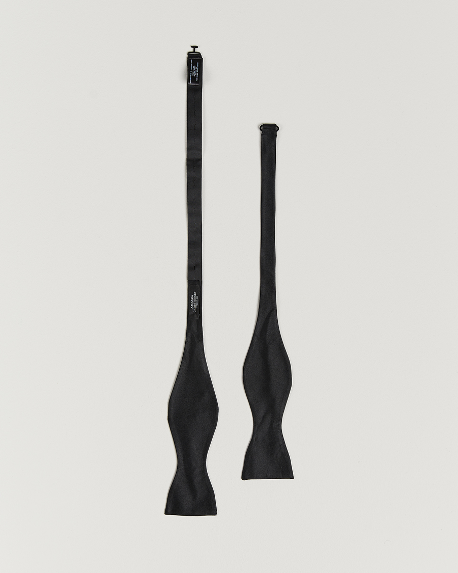 Homme | Nœuds Papillon | Amanda Christensen | Self Tie Silk Ceremony Black
