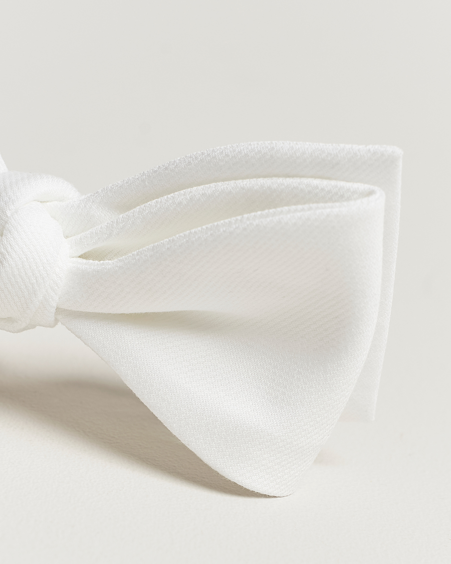 Homme | Nœuds Papillon | Amanda Christensen | Cotton Pique Self Tie White