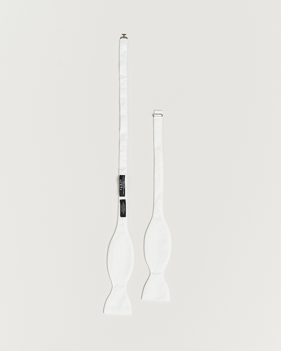 Homme | Nœuds Papillon | Amanda Christensen | Cotton Pique Self Tie White