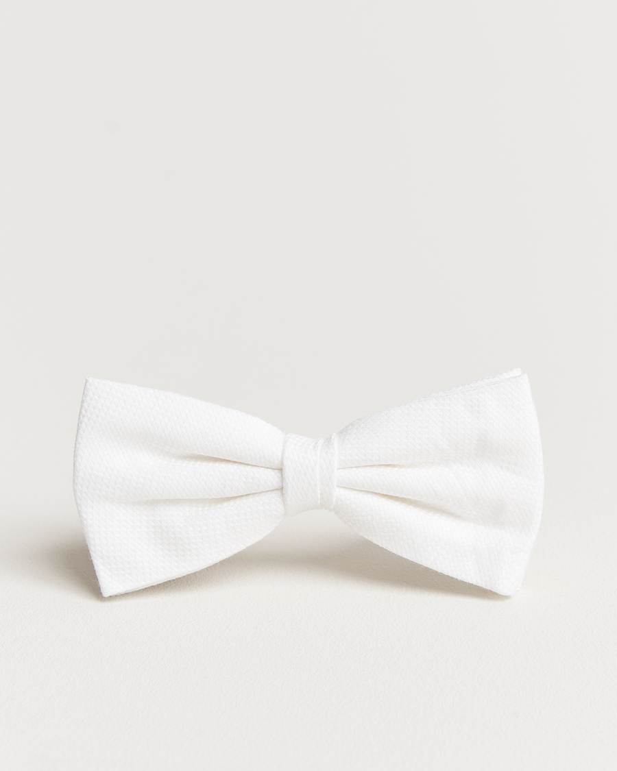Homme | Nœuds Papillon | Amanda Christensen | Cotton Pique Pre Tie White