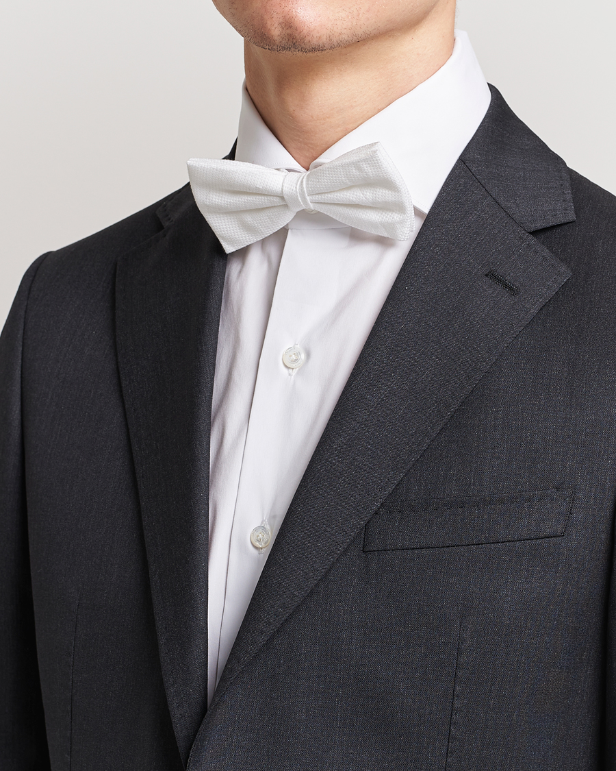 Homme | Nœuds Papillon | Amanda Christensen | Cotton Pique Pre Tie White