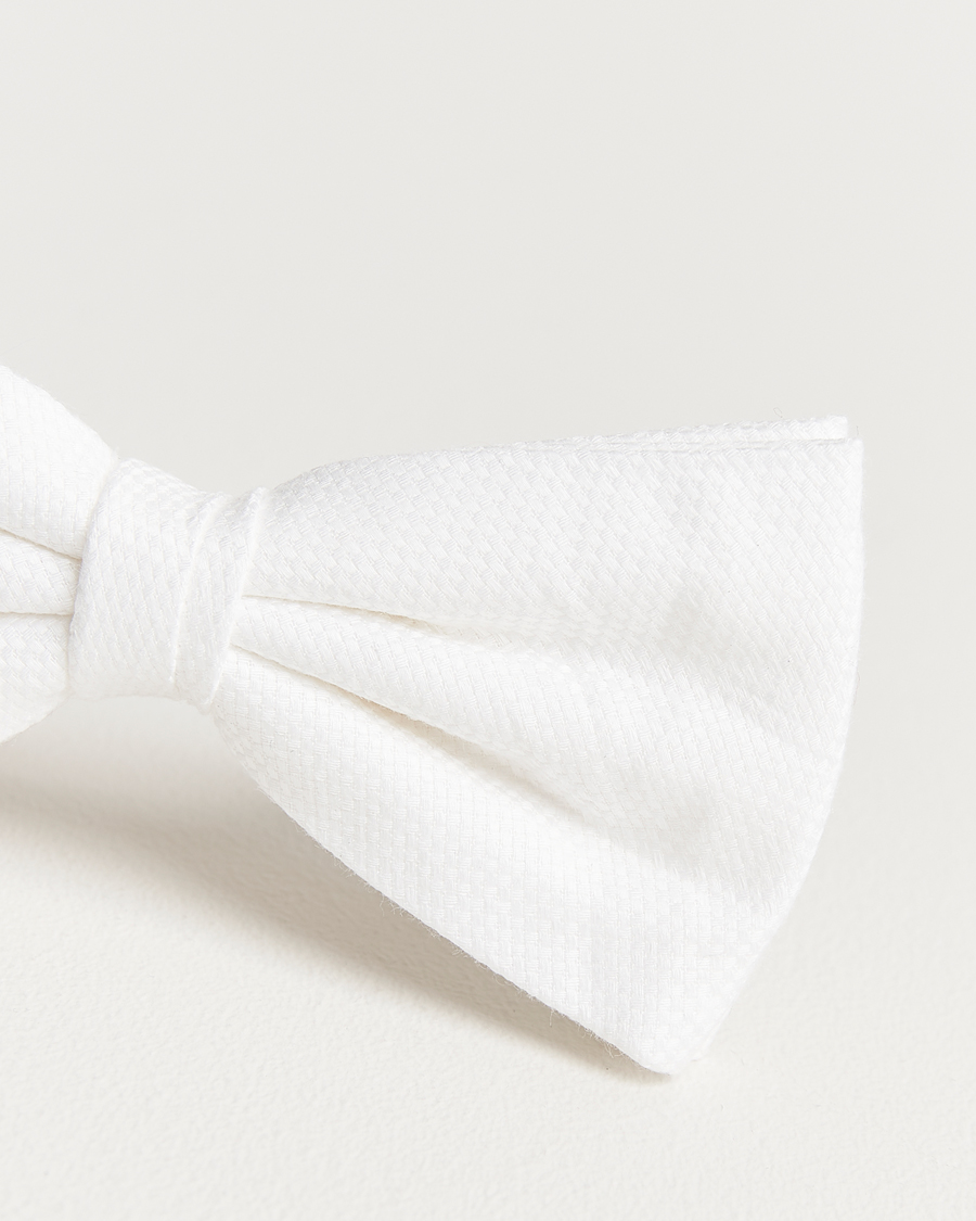 Homme | Nœuds Papillon | Amanda Christensen | Cotton Pique Pre Tie White