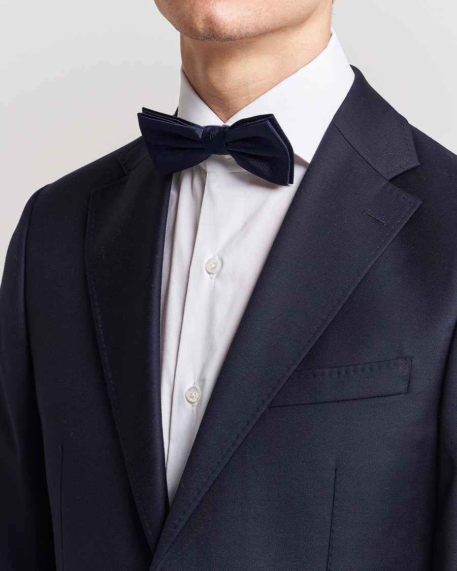Homme | Amanda Christensen Pre Tie Silk Navy | Amanda Christensen | Pre Tie Silk Navy